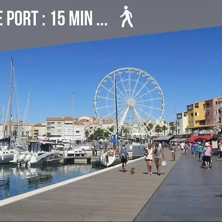 Apartment T3 Cap D'agde : Vue Imprenable Rdc *