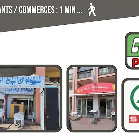 T3 Cap D'agde : Vue Imprenable Rdc 公寓 阿格德